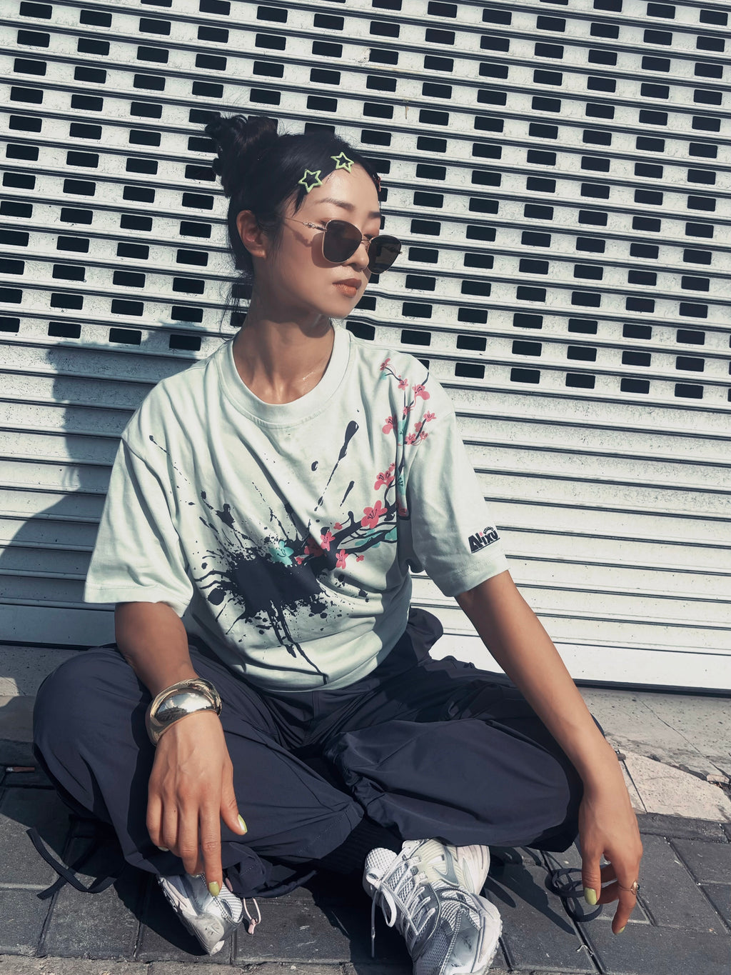 Ink Plum blossom T-shirt