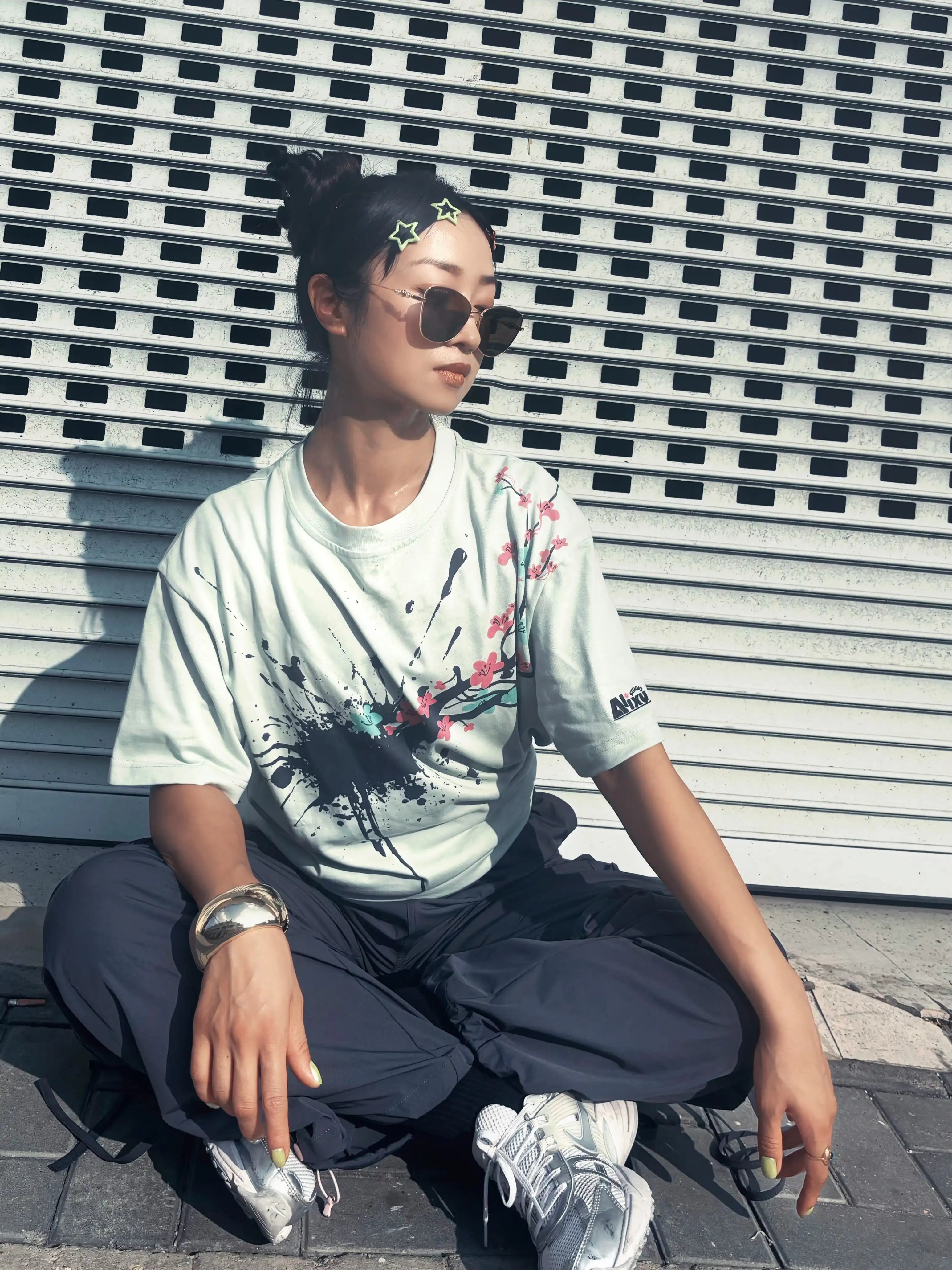 Ink Plum blossom T-shirt