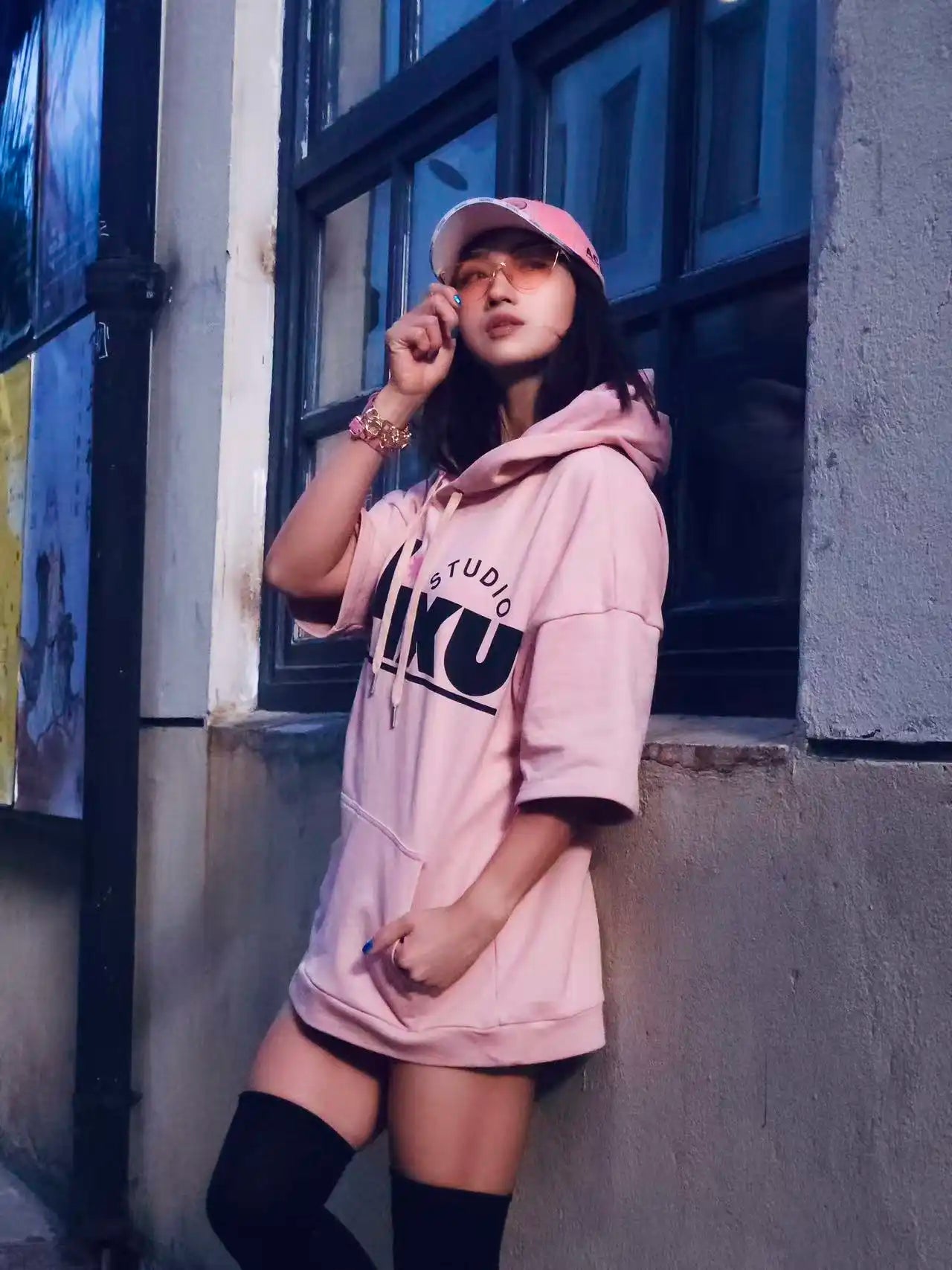 Logo Short Sleeve Hoodie